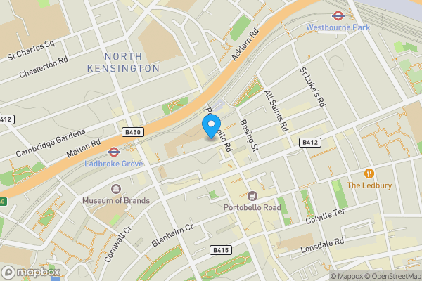 Map location for 78A, Lancaster Road, Notting Hill, London, W11 1QS