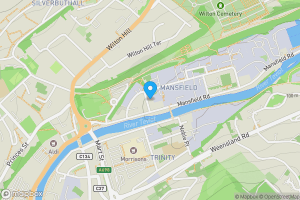 Map location for 8/5 Rosevale Street, Hawick, Scottish Borders TD9 8AD