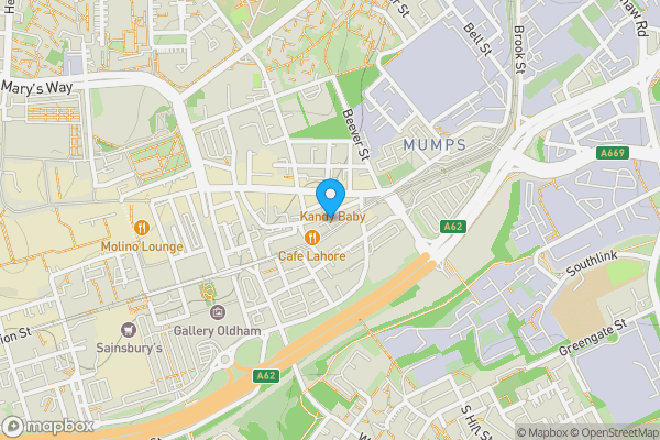 Map location for Apartment 28 The Victory, 165 Union Street, Oldham, Lancashire, OL1 1TD