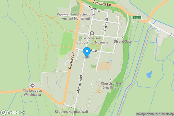 Map location for 7 Trojans Platt, Winchelsea, East Sussex,TN36  4EP