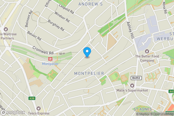 Map location for Flat 1, 122 Richmond Road, Montpelier, Bristol, City of Bristol BS6 5ER