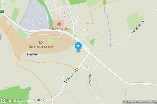 Map location for 1 Park View, Lane End, Penley, Wrexham, LL13 0LN