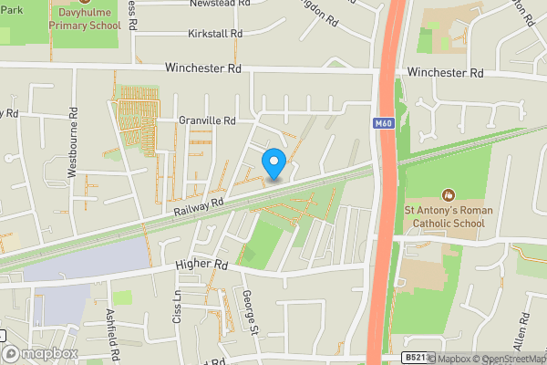 Map location for Land on the North Side of 99 Railway Road, Urmston, Manchester, Greater Manchester M41 0YD
