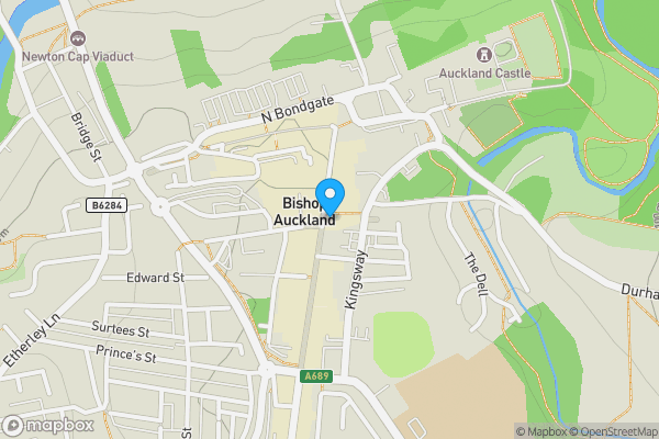 Map location for 31 Newgate Street, Bishop Auckland, DL14 7EW