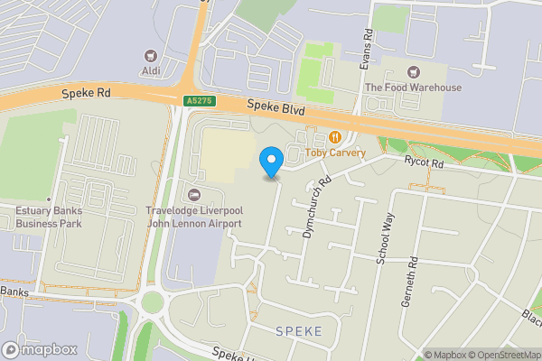 Map location for 53 Deanland Drive, Liverpool, Merseyside, L24 1WA