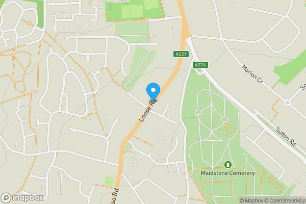 Map location for Loose Road, Maidstone, ME15 9TT