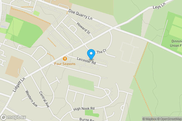 Map location for 28 Leicester Road, Dinnington, Sheffield, S25 2PX
