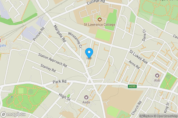 Map location for 21, Alexandra Road, RAMSGATE, Kent, CT11 7HY