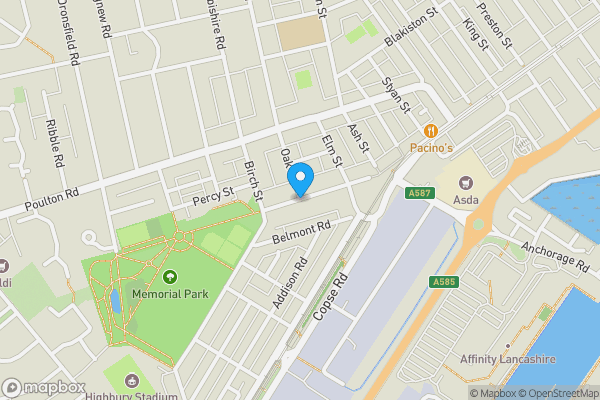 Map location for Warrenhurst Road, Fleetwood, FY7 6TP