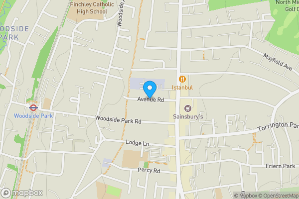 Map location for Avenue Road, LONDON, N12 8PY