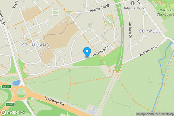 Map location for Holyrood Crescent, St. Albans, Hertfordshire, AL1 2LN