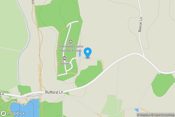 Map location for 6 Sherwood Castle Holiday Forrest, Rufford Lane, Newark, Nottinghamshire, NG22 9DG