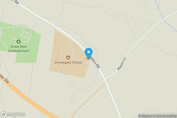 Map location for South Lodge, 2 London Road, Great Glen, Leicester, Leicestershire LE8 9DJ