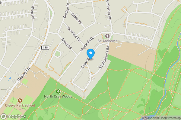 Map location for 33 Cleve Road, Sidcup, Kent, DA14 4RS