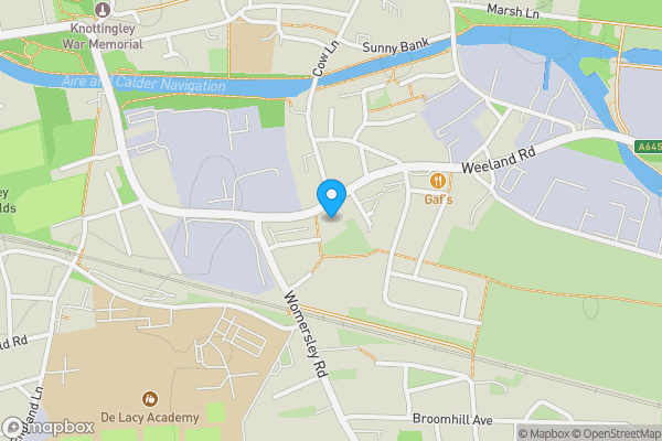 Map location for Former Club Premises & House, 88 Weeland Road, Knottingley, West Yorkshire WF11 8AR