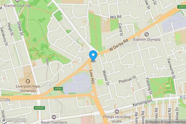 Map location for Apartment 427 88 Low Hill, Liverpool, Merseyside, L6 1AX