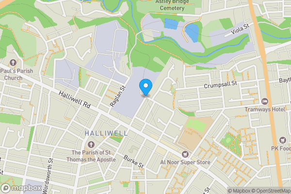 Map location for Land To The North Of Bertha Street, Bolton, Lancashire BL1 8AH