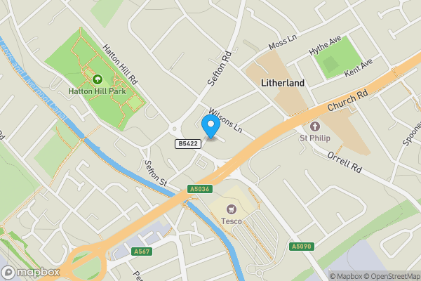 Map location for 24 Marina Avenue, Litherland, Liverpool, L21 7PF