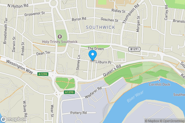 Map location for Kipling Street, SUNDERLAND, Tyne and Wear, SR5 2AT