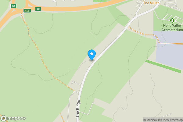 Map location for 93 The Ridge, Great Doddington, Northamptonshire, NN29 7TT