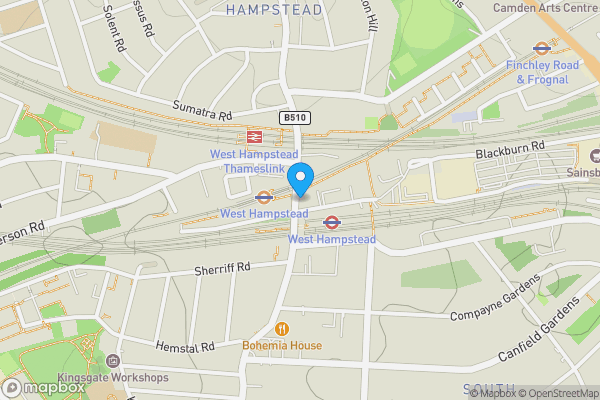 Map location for Flat 1, 30 West End Lane, London, NW6 4PA