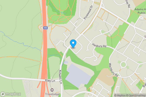 Map location for Flat 4 27 Bucknall Crescent, Birmingham, West Midlands, B32 4AW