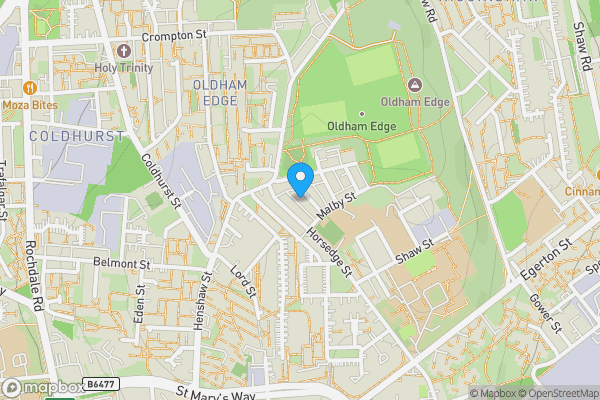 Map location for 21 Briscoe Street, Oldham, Greater Manchester OL1 3RW