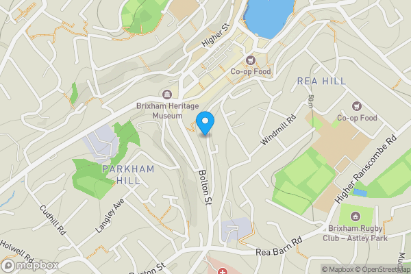 Map location for Land on the South Side of 8 Mount Pleasant Road, Brixham, Devon TQ5 9RP