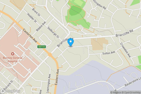 Map location for Harrogate Crescent, BURNLEY, Lancashire, BB10 2NX