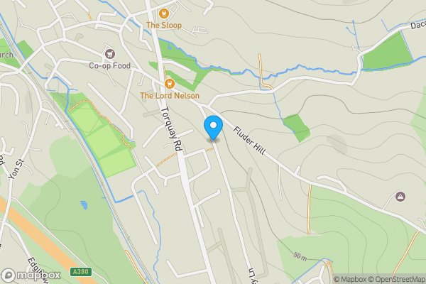 Map location for Southey Lane, Newton Abbot, Devon, TQ12 5JF