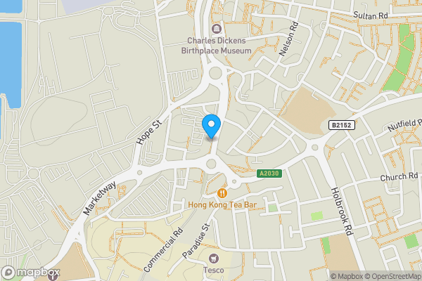 Map location for 299 Commercial Road, Portsmouth, PO1 4BP