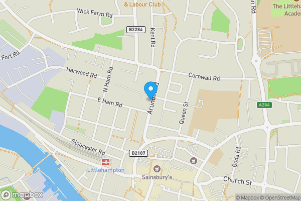 Map location for 67(A) Arundel Road, Littlehampton, BN17 7DE