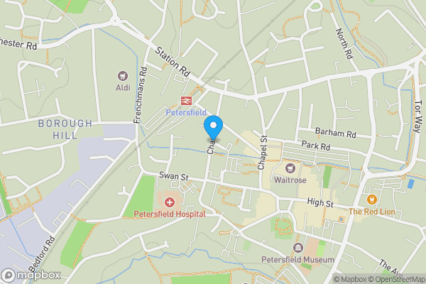 Map location for Charles Street, PETERSFIELD, GU32 3EH