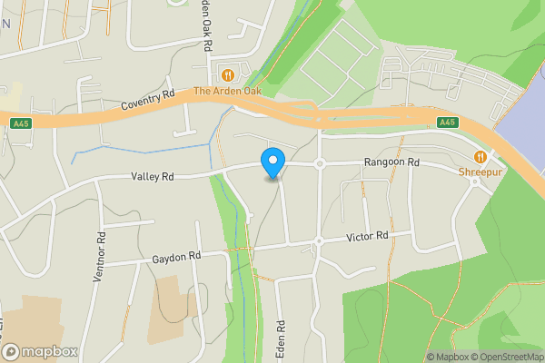 Map location for 8, Croft Down Road, SOLIHULL, West Midlands, B92 9BD
