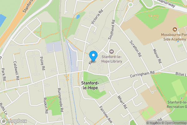 Map location for 12A King Street, Stanford-le-Hope, Essex, SS17 0HL