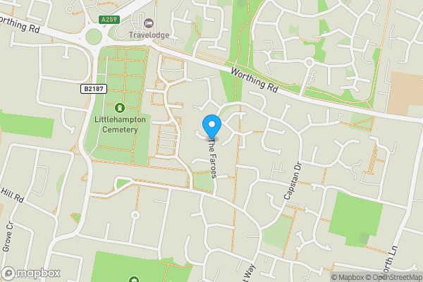 Map location for The Faroes, LITTLEHAMPTON, West Sussex, BN17 6SB