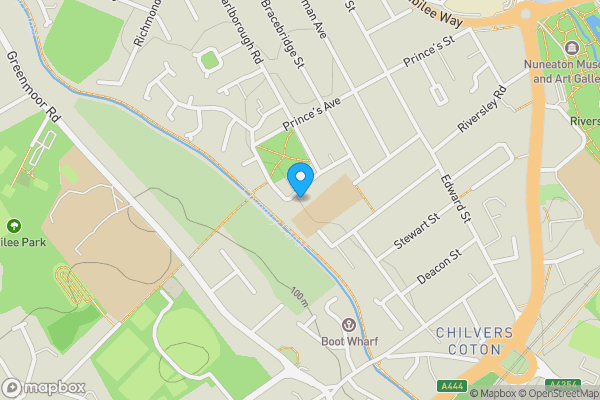 Map location for 38 Clement Street, Chilvers Coton, Nuneaton, Warwickshire CV11 5PH