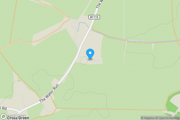 Map location for The Ranch Mobile Home Park, Ipswich, Suffolk, IP7 7LW