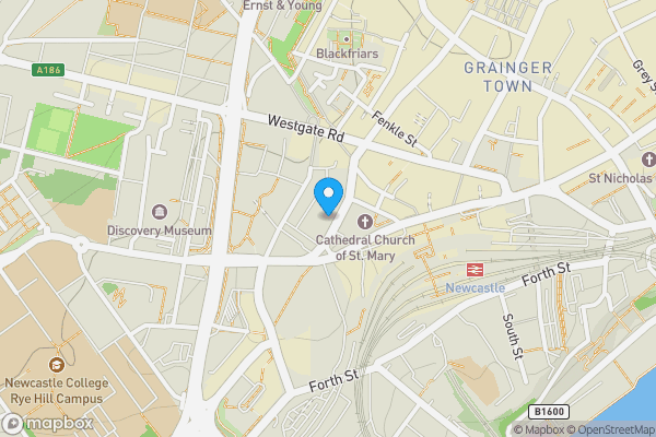 Map location for 34B Clayton Street West, Newcastle upon Tyne, Tyne and Wear, NE1 5DZ