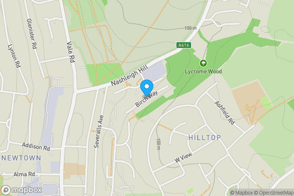 Map location for Birch Way, CHESHAM, Buckinghamshire, HP5 3JL