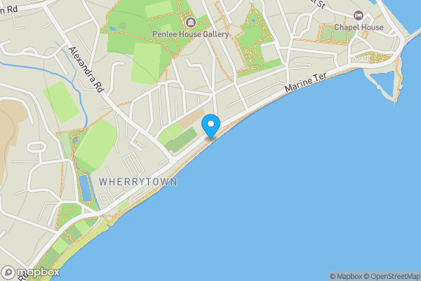 Map location for Folly House, Promenade, Penzance, Cornwall, TR18 4HH