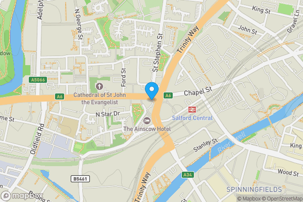 Map location for 241 Chapel Street, Salford, Lancashire, M3 5EP