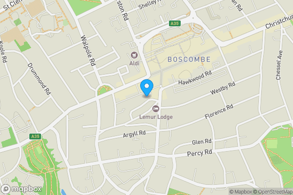 Map location for 7, Windsor Road, Bournemouth, Dorset, BH5 1DT