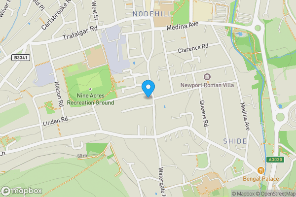 Map location for 38 St. Johns Road, Newport, Isle of Wight, PO30 1LS