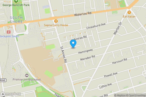 Map location for 14 Silverwood Avenue, Blackpool, Lancashire, FY4 3BW