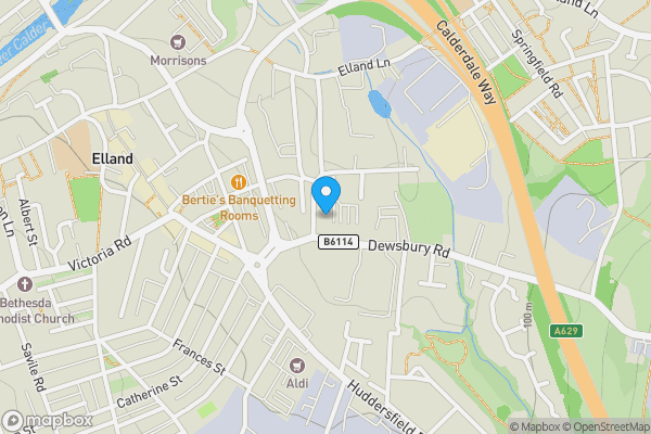 Map location for Apartment 41, Perseverance Mills, Westbury Street, Elland HX5 9AG