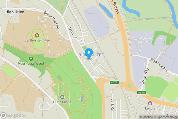 Map location for Arctic Street, KEIGHLEY, West Yorkshire, BD20 6AH