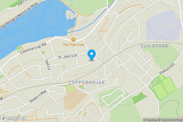 Map location for 8 Bodriggy Street, Hayle, Cornwall TR27 4NB