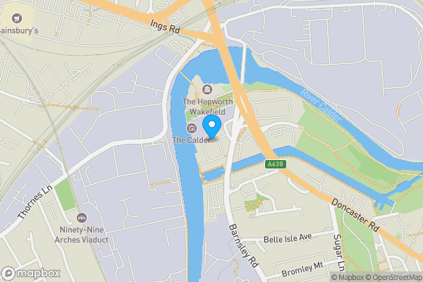 Map location for Navigation Walk, Wakefield, West Yorkshire, WF1 5RD