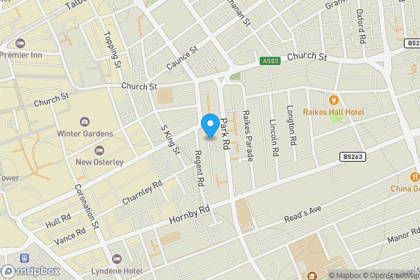 Map location for 18 and 19, Blackpool, Lancashire, FY1 4LZ